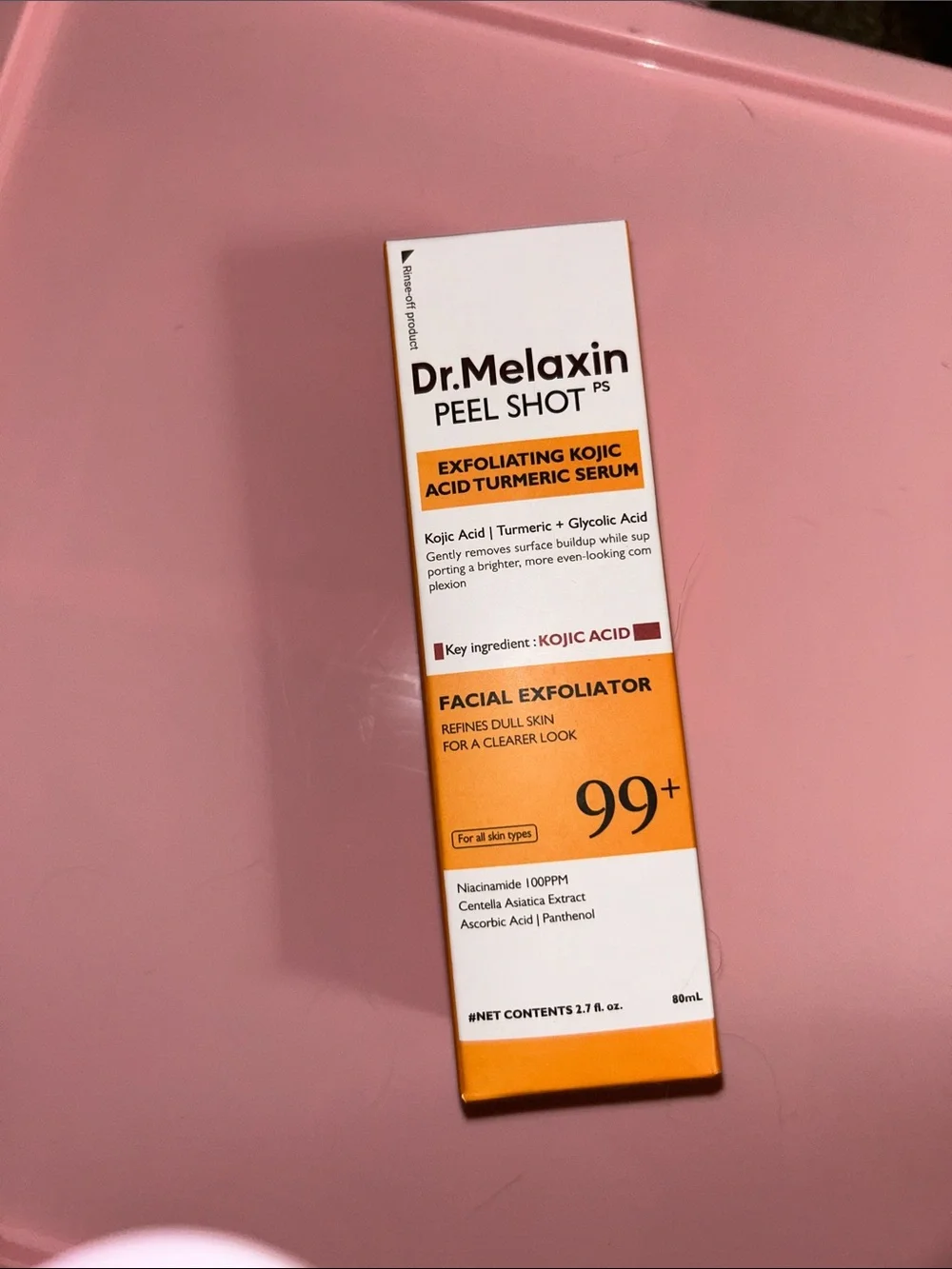Peel Shot Exfoliating Kojic Acid Turmeric Serum — Orange